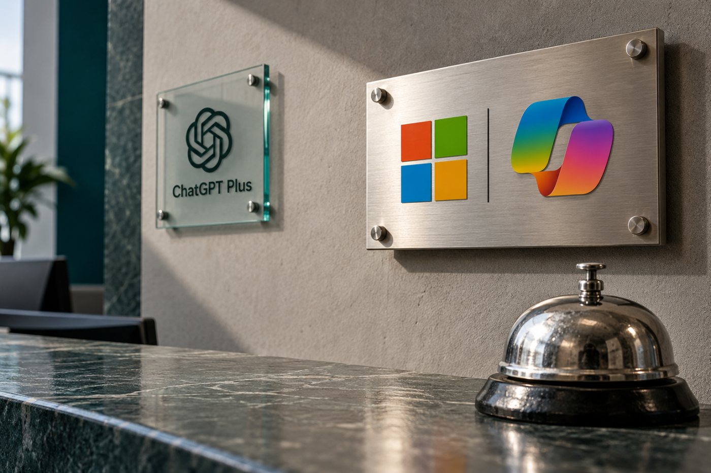 Microsoft 365 Copilot Business è associato alla suite Microsoft 365 richiesta, mentre ChatGPT Plus rappresenta un abbonamento separato.