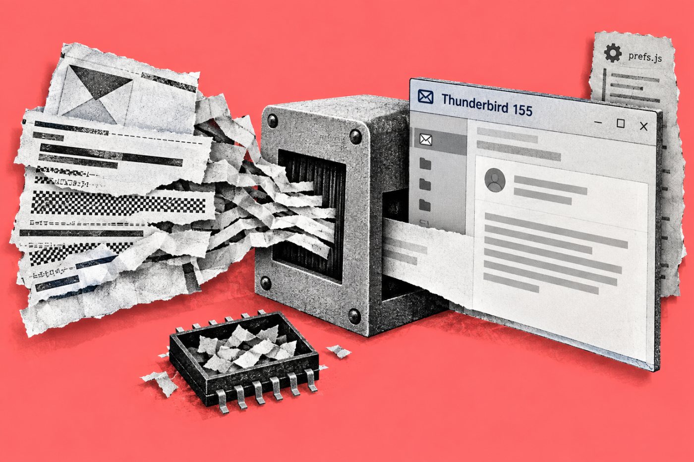 Thunderbird memproses pesan MIME setelah perbaikan mencegah kondisi memori yang tidak valid.