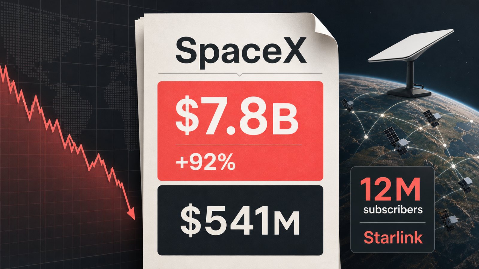 SpaceX удвоила выручку, но расходы на ИИ обрушили доверие инвесторов