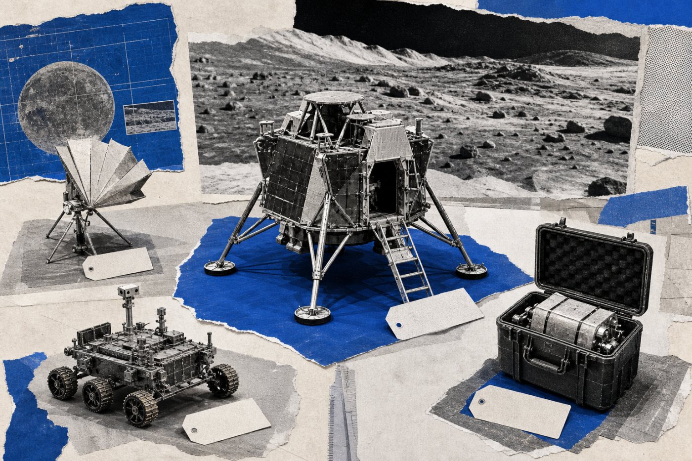 संयुक्त चंद्र मिशन के अलग-अलग संभावित घटक, जिनमें ISRO की जिम्मेदारी और उड़ान समयसीमा अभी निर्धारित नहीं है।