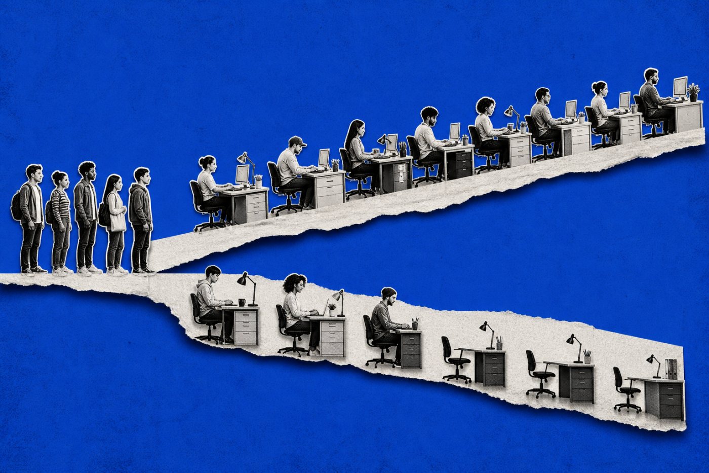 Grupo jovem em ocupações mais expostas à IA termina com menos postos ocupados que o grupo comparável.