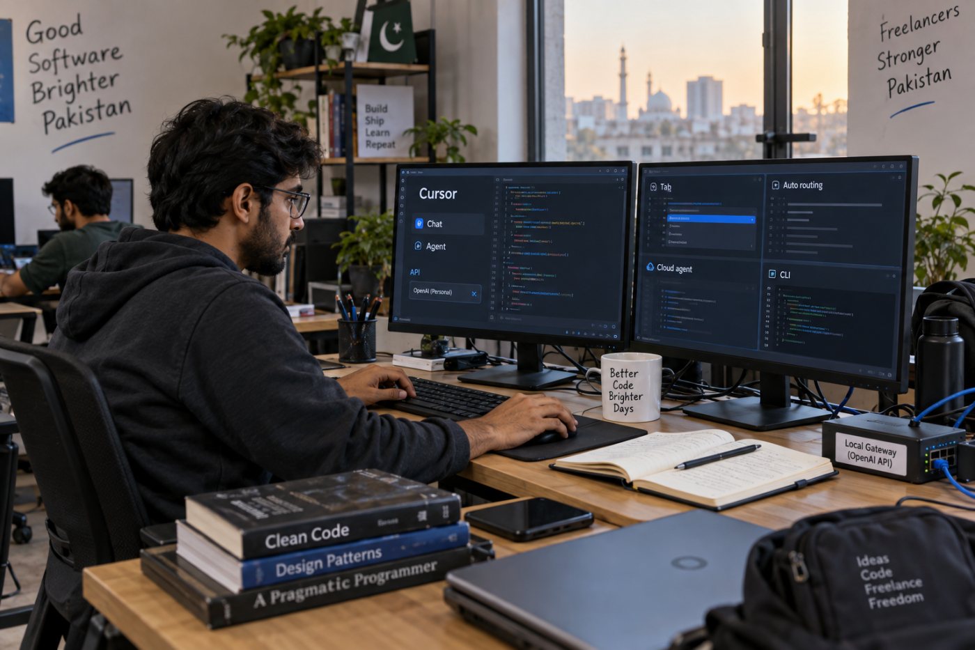 اپنی OpenAI API key صرف Cursor کے مقامی Chat اور Agent تک محدود ہے