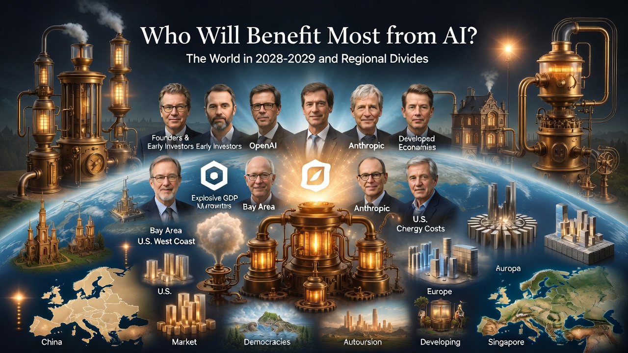Who Will Benefit Most from AI? The World in 2028–2029 and Regional Divides