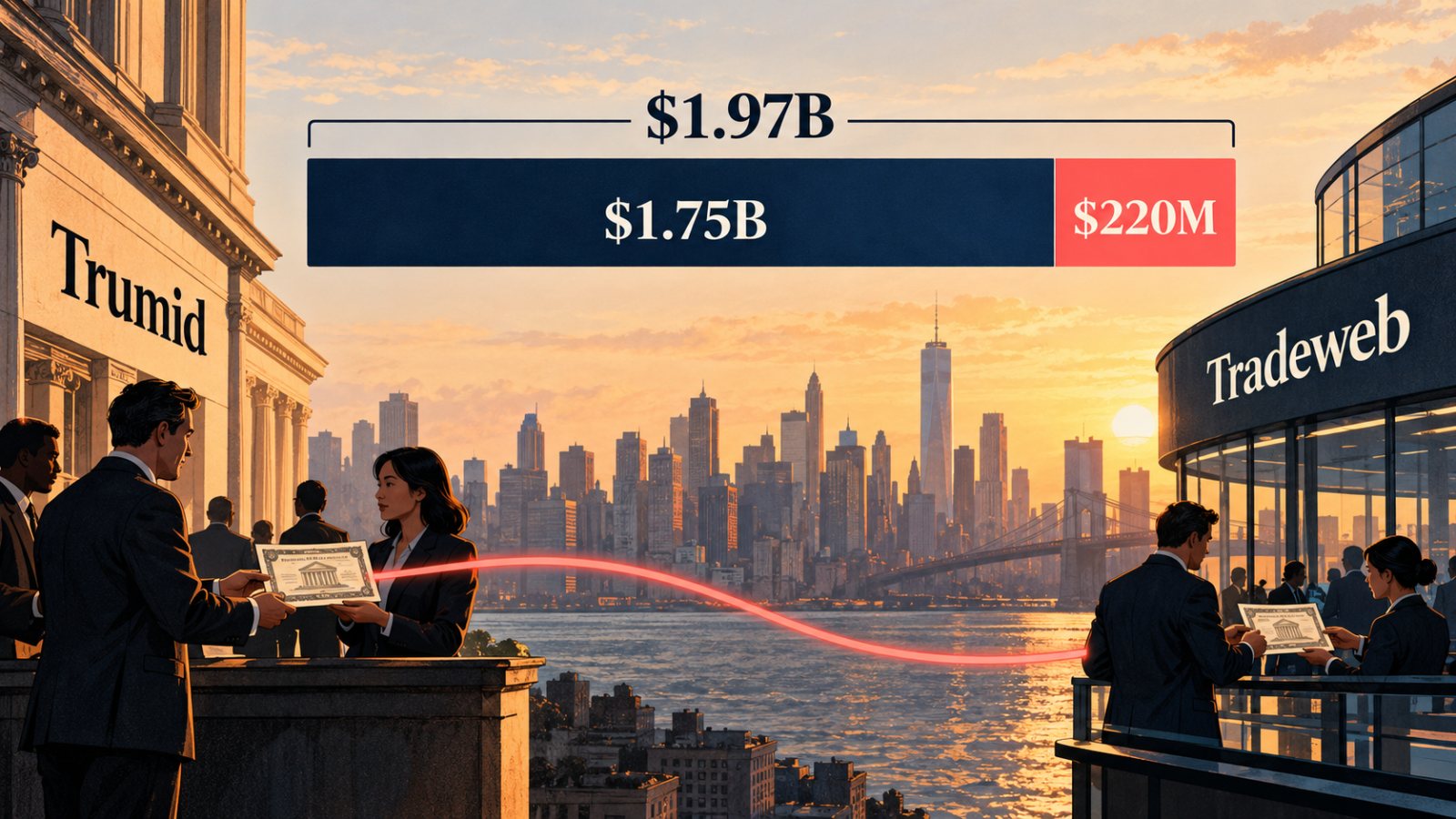 Tradeweb купува Trumid за $1,97 млрд. — данъчните активи са $220 млн.