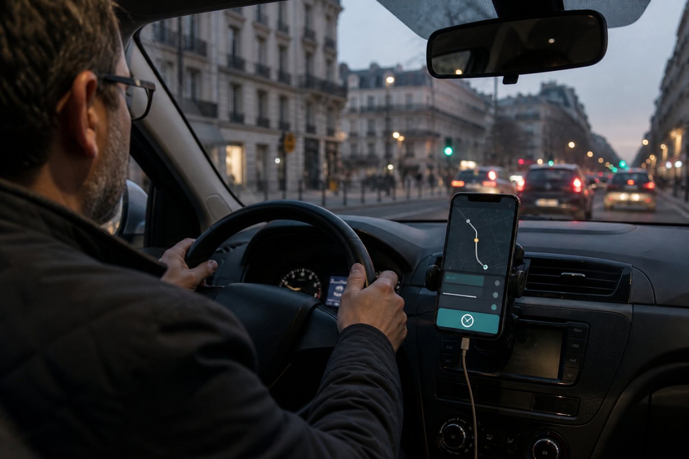 Chauffeur Uber soumis à un itinéraire encadré et à une perte d’accès aux courses après des refus