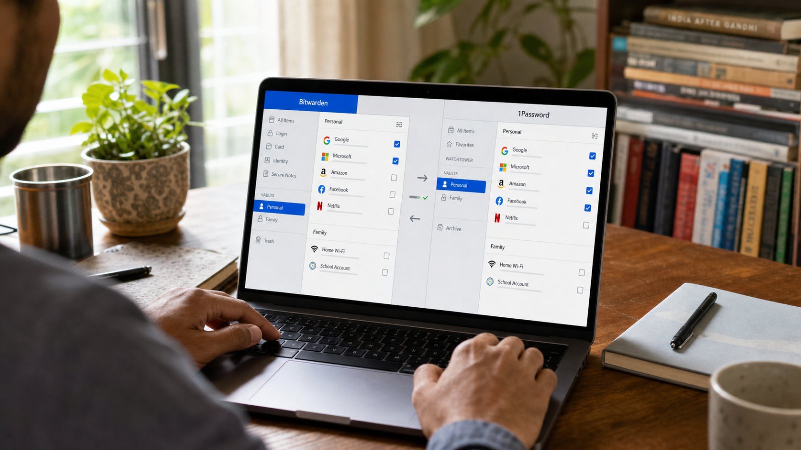Bitwarden या 1Password: व्यक्तिगत और पारिवारिक पासवर्ड के लिए क्या चुनें