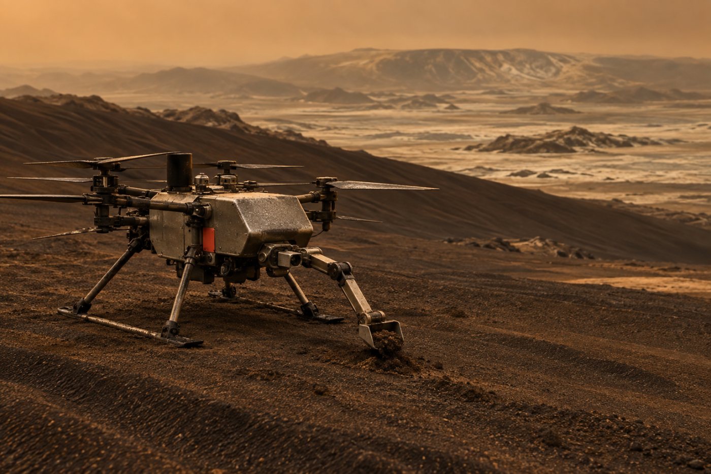 Dragonfly compara materiais das dunas, áreas interdunares e depósitos ligados ao impacto Selk