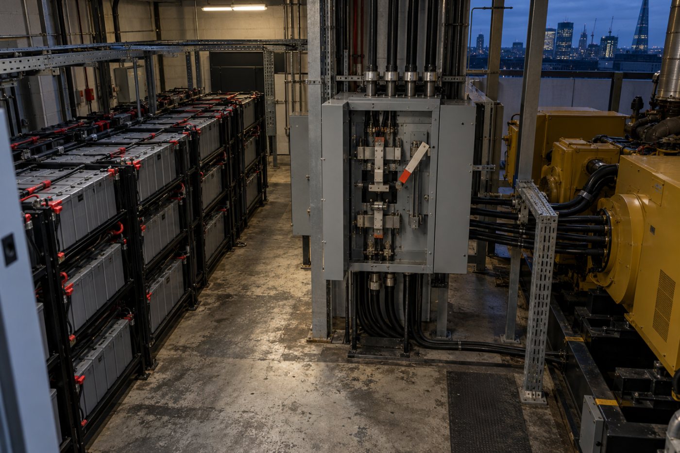 Прекъсване на захранването и отказ на автоматичното включване на резервните генератори в лондонската облачна зона.