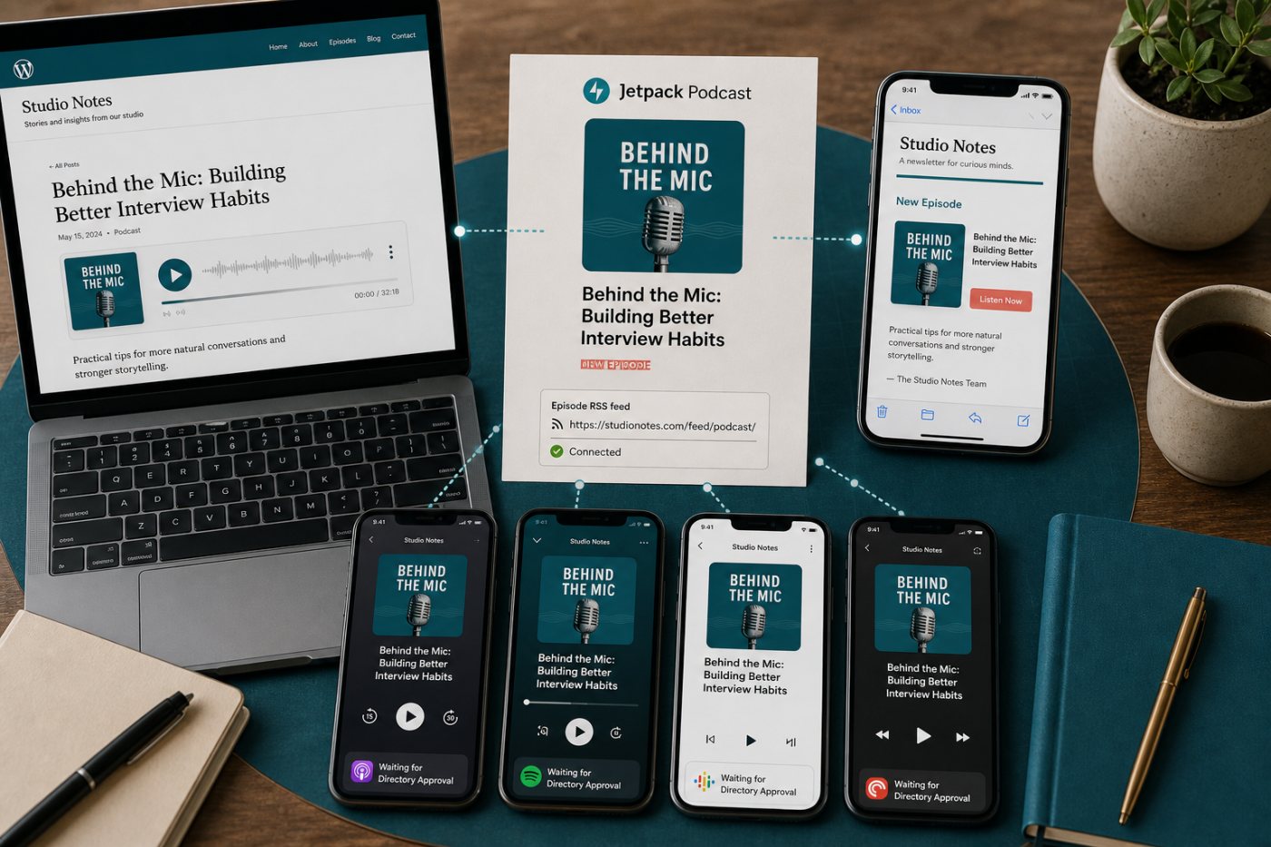 Tập Jetpack Podcast mới xuất hiện trên website, newsletter và các ứng dụng theo dõi RSS.
