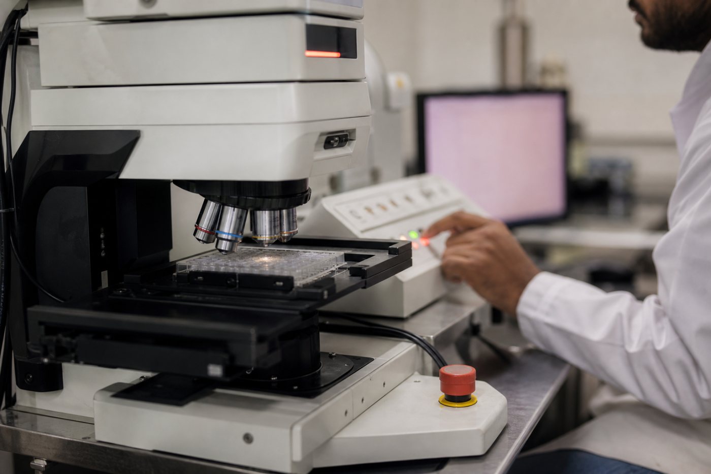 MCP کے ذریعے MHS driver تک پہنچنے والا ایجنٹ programmable microscope کی حالت پڑھ کر command چلاتا ہے۔