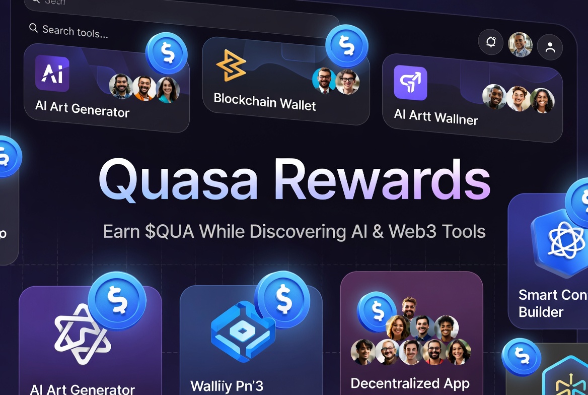 How users claim $QUA tokens on Quasa Rewards
