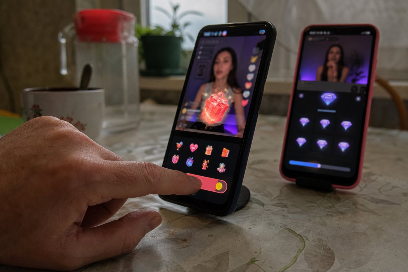 Монеты зрителя превращаются в подарок TikTok, а у автора учитываются бриллианты вместо прямого денежного перевода