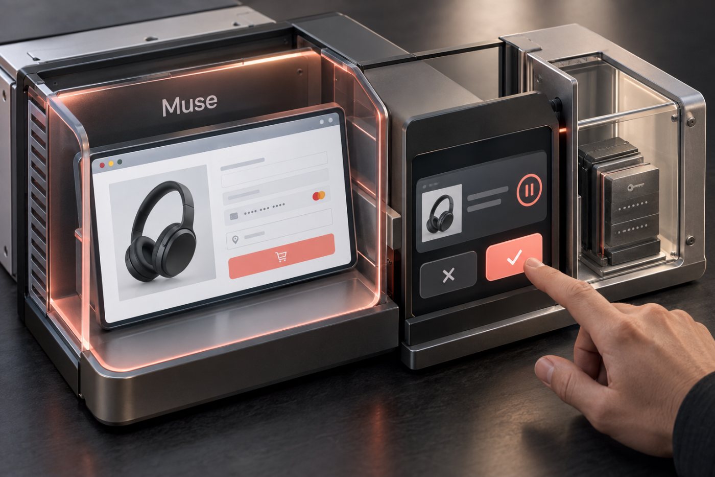 Muse Secure VM menyimpan data dan Sentinel menahan pembelian hingga disetujui pengguna