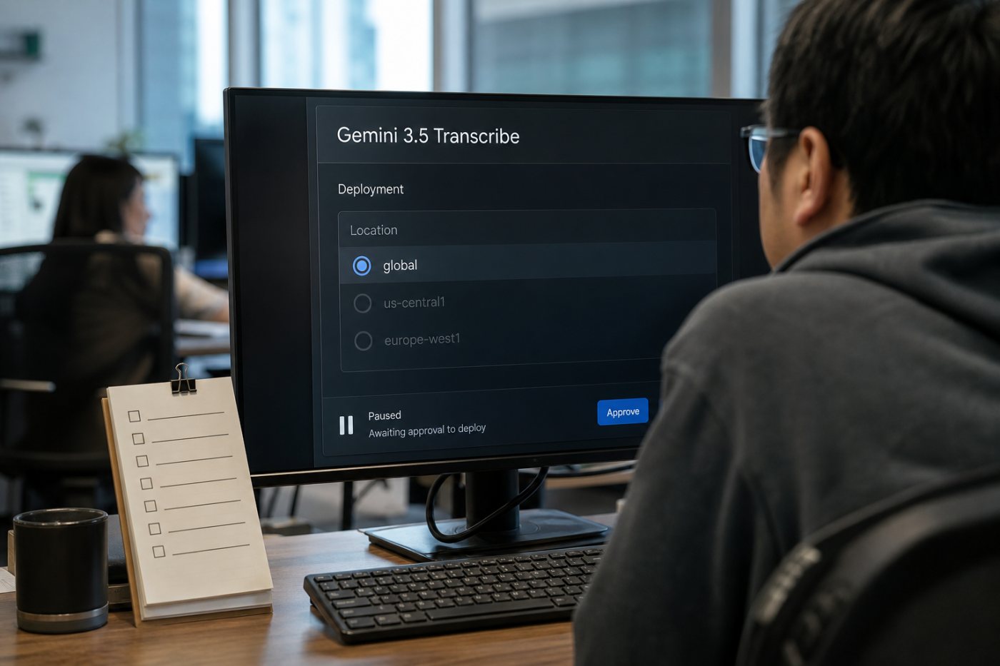 Gemini 3.5 Transcribeプレビューでglobalのみ選べる地域設定
