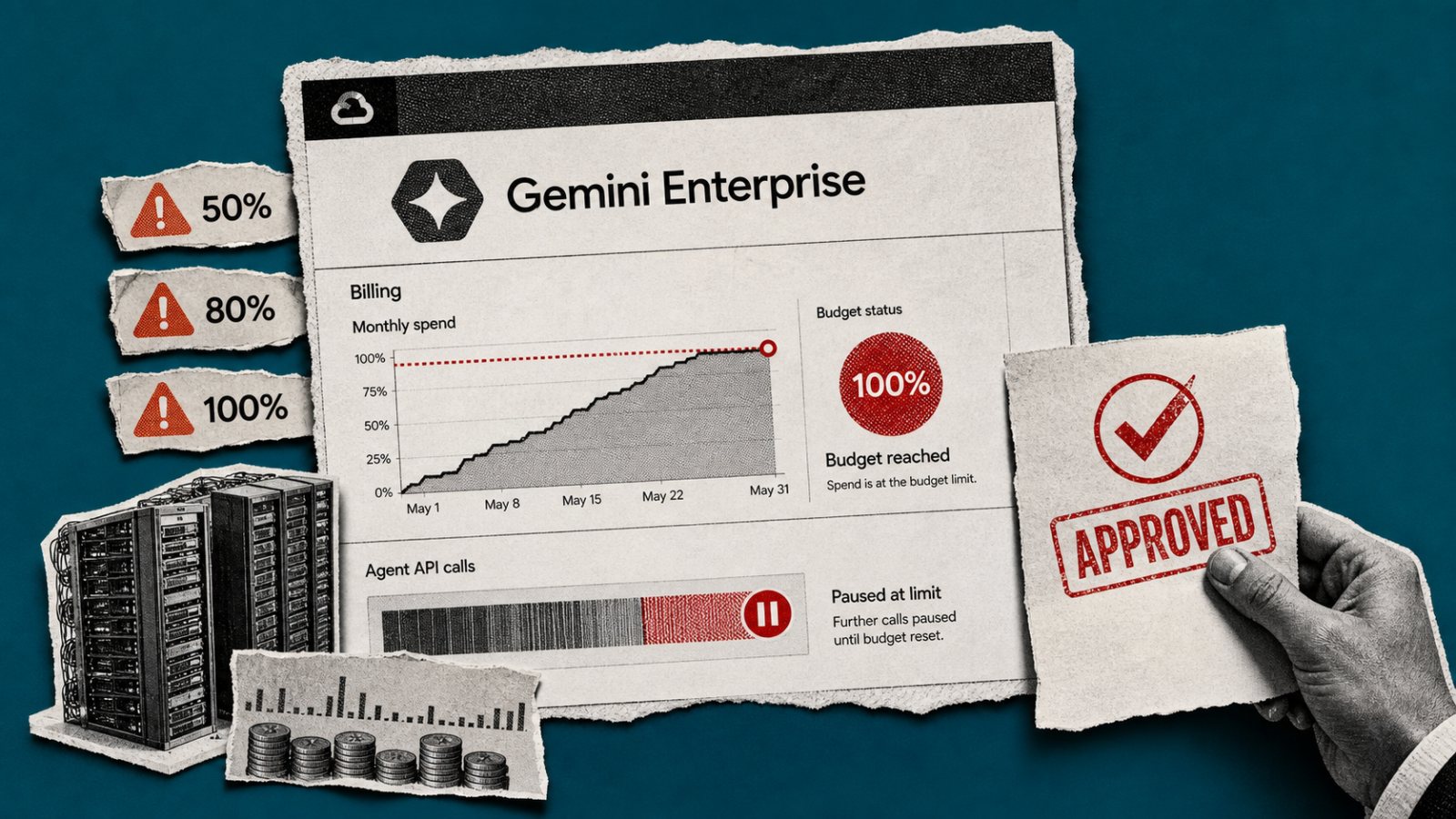 Gemini Enterprise menambah batas belanja keras dan opsi bayar sesuai pemakaian