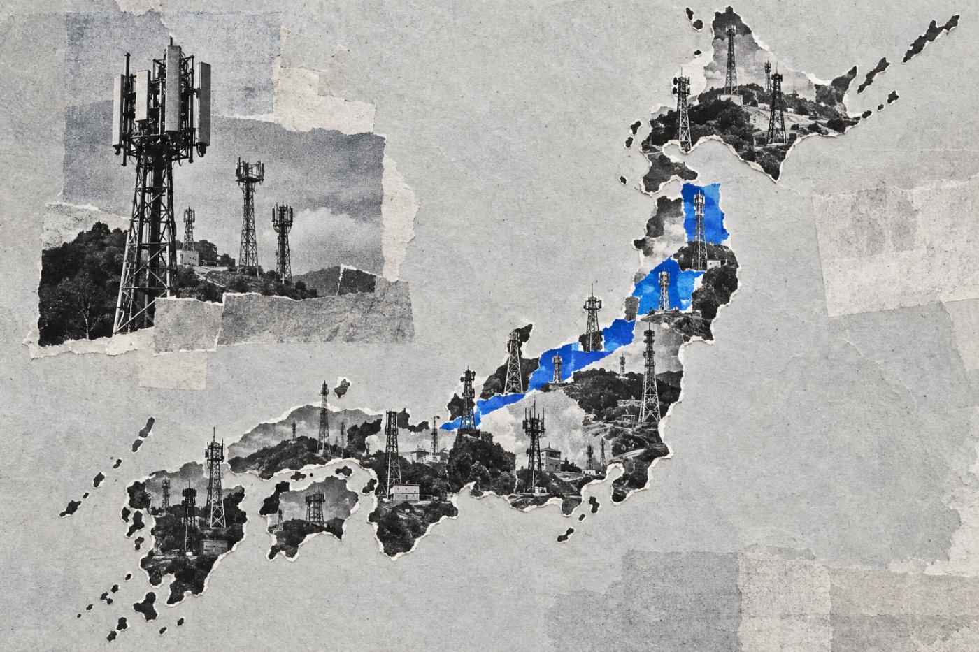 KDDIの既存の全国展開に、時間帯別の基地局設定が順次加わる