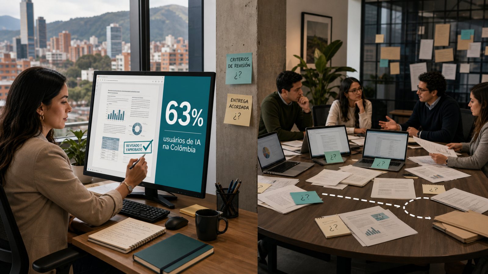 Na Colômbia, 63% fazem tarefas novas com IA — empresas ainda ficam atrás