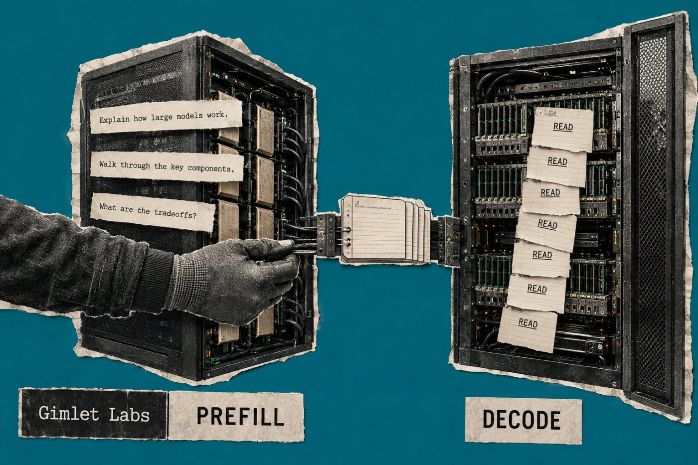 Workload suy luận được tách để prefill chạy trên phần cứng mạnh về tính toán và decode chạy trên phần cứng tối ưu băng thông bộ nhớ.