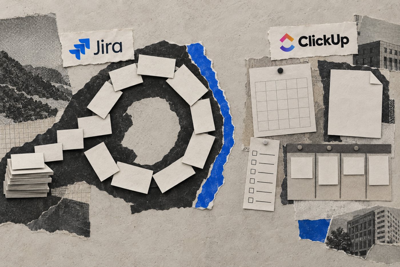 Jira-র ব্যাকলগ ও স্প্রিন্ট পরিকল্পনার সঙ্গে ClickUp-এর বিভিন্ন ধরনের প্রকল্পকাজের তুলনা।