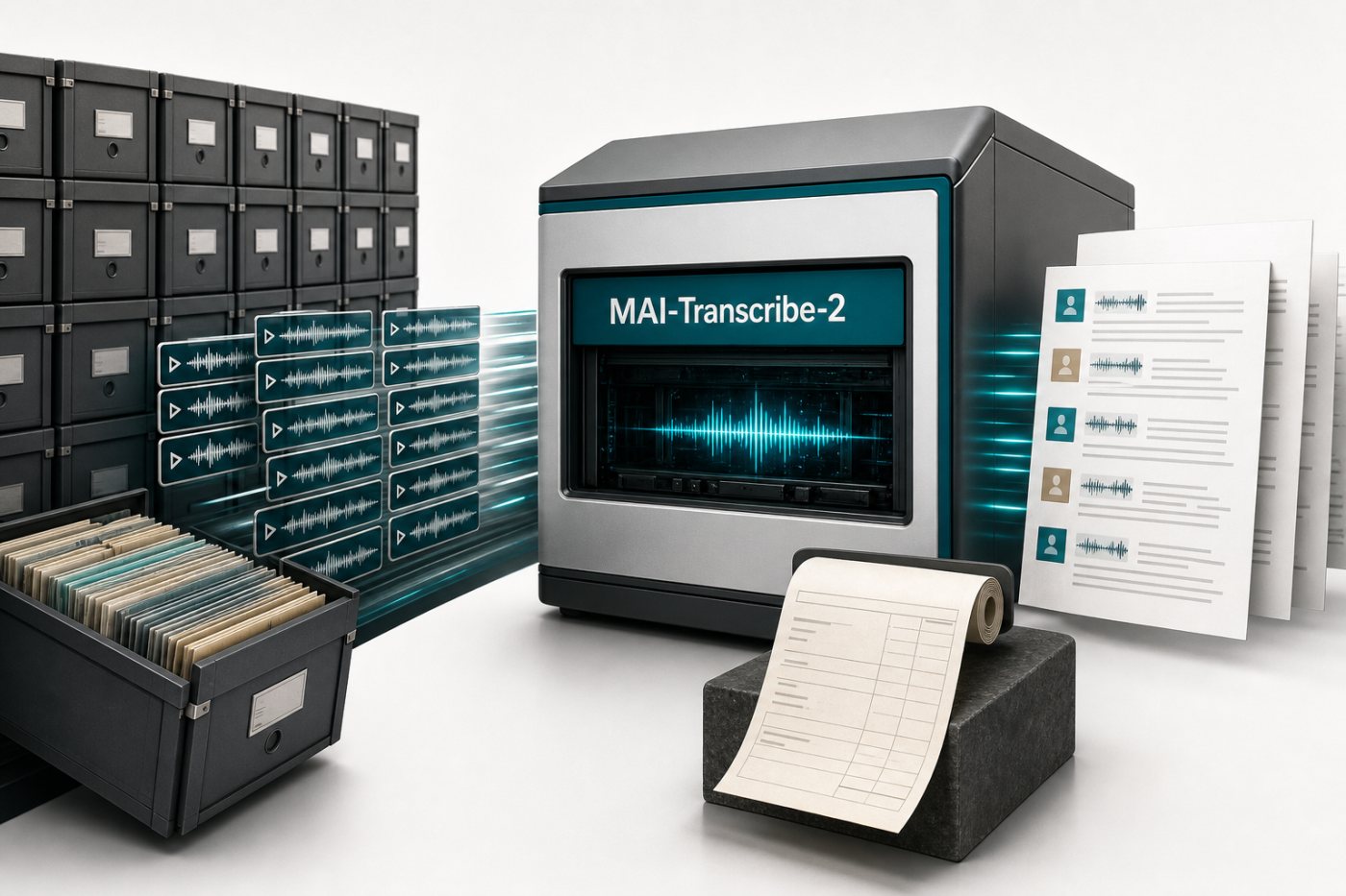 MAI-Transcribe-2 ile 1.000 saatlik ses arşivinin 100 dolarlık geçici tarifeyle işlenmesi