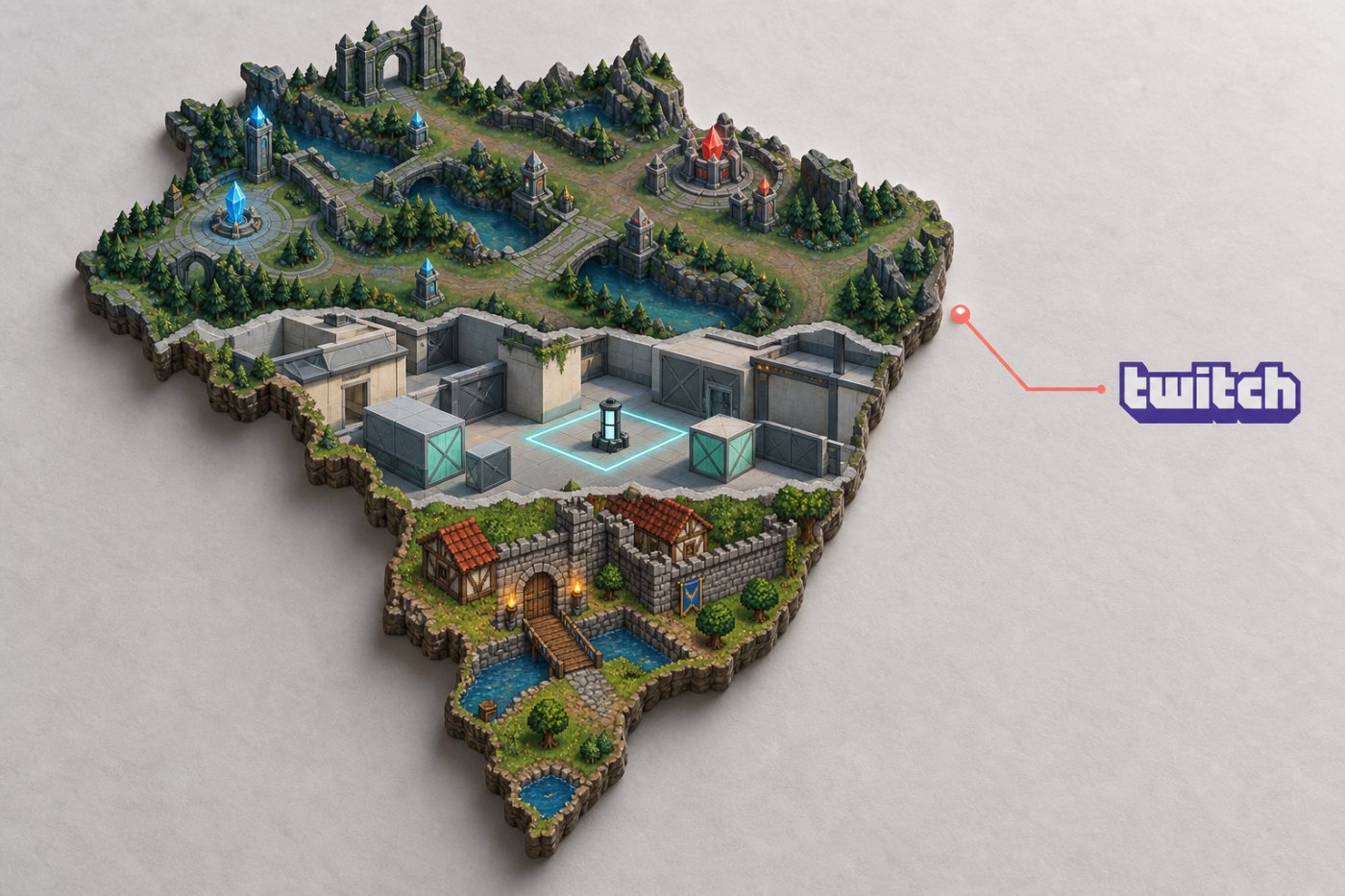 League of Legends, VALORANT e Tibia compõem o trio de jogos destacado pela Twitch no Brasil.