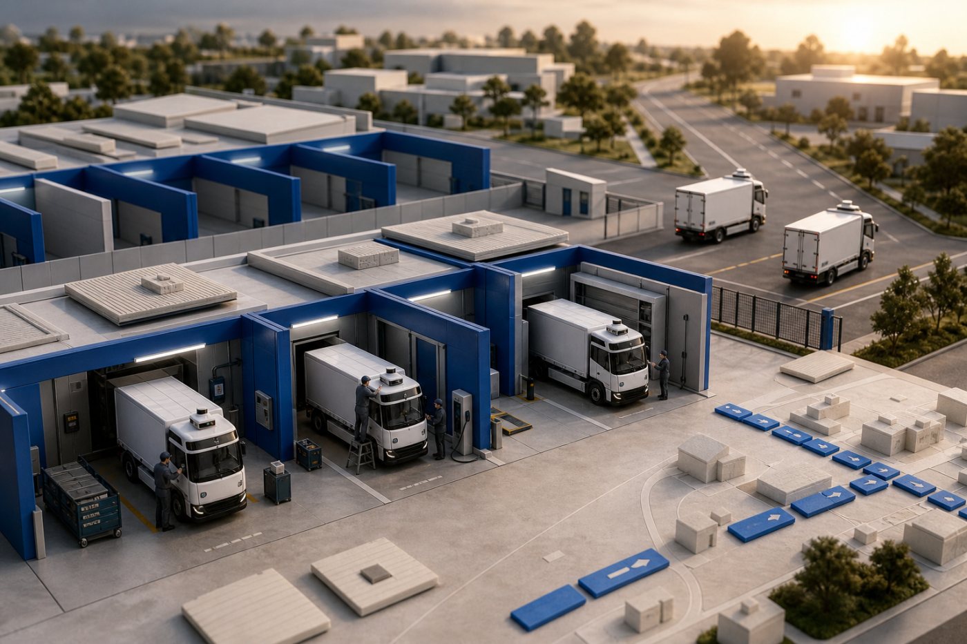 Gatik prepares additional driverless trucks as it expands its commercial fleet toward more than 100 vehicles.