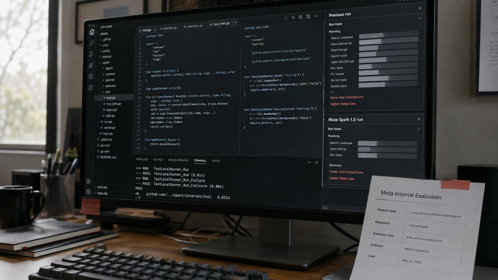 Muse Spark 1.3 dùng ít hơn 25% token, nhưng điểm số vẫn do Meta tự đo