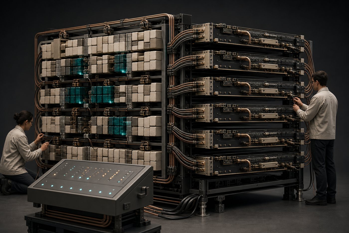 Validation d’un grand modèle tiers sur la pile Kog, avec davantage de poids actifs et de communications entre GPU.