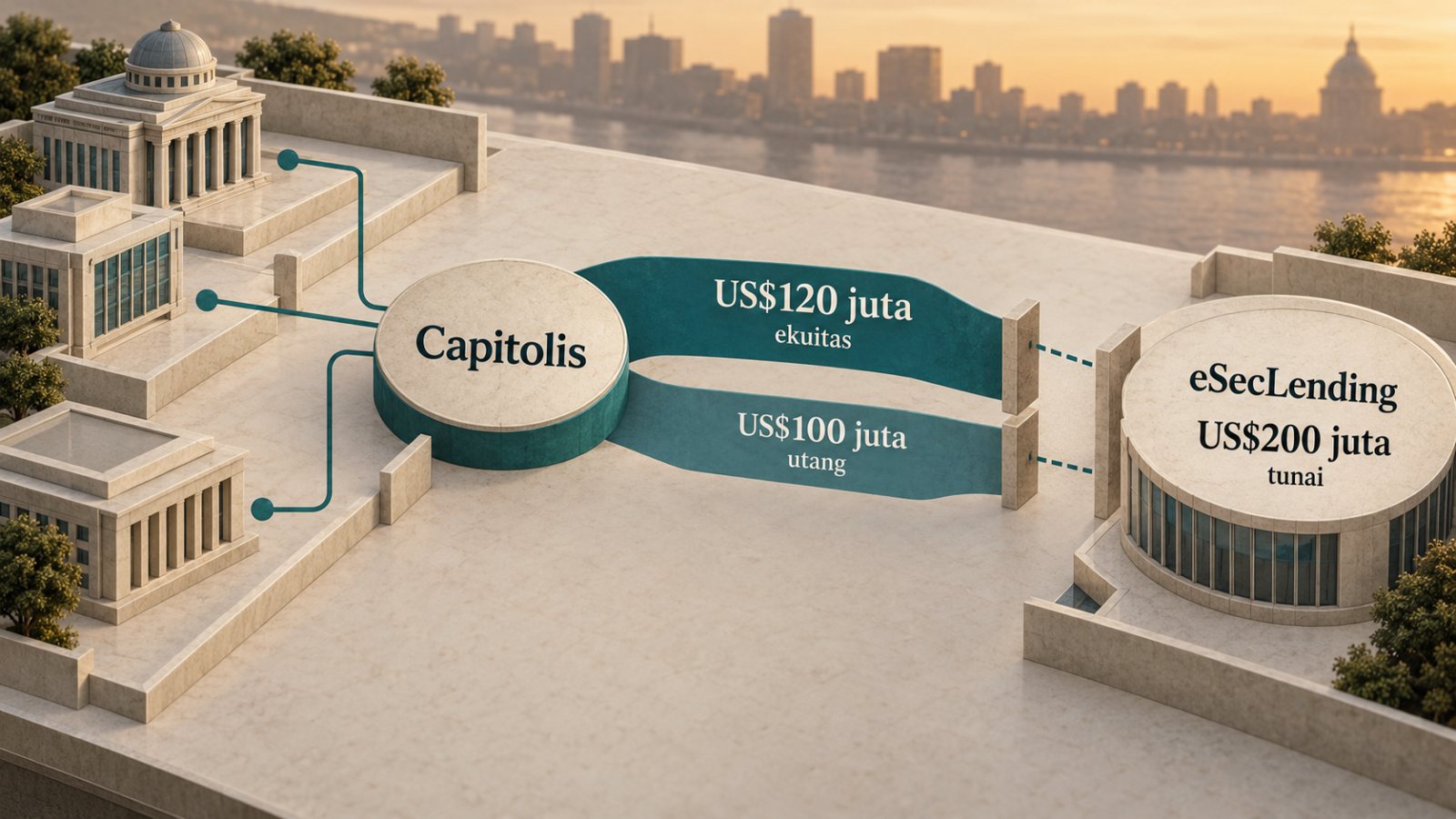 Capitolis menghimpun US$220 juta—utang dipilih untuk membiayai akuisisi