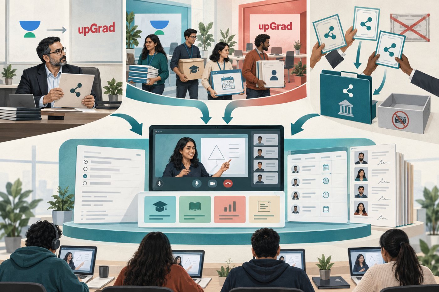 upGrad 인수 후에도 교육 서비스를 계속 운영하는 Unacademy 팀