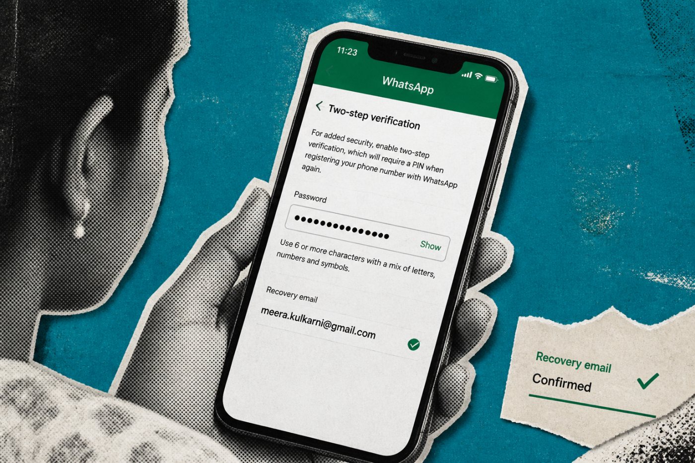 WhatsApp के लंबे दो-चरणीय पासवर्ड और पुनर्प्राप्ति ईमेल की जाँच