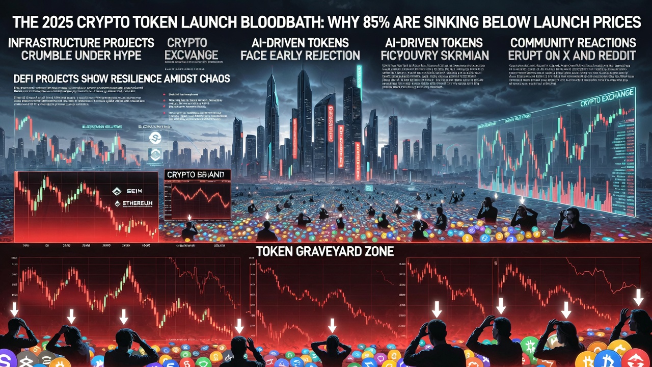 The 2025 Crypto Token Launch Bloodbath: Why 85% Are Sinking Below Launch Prices