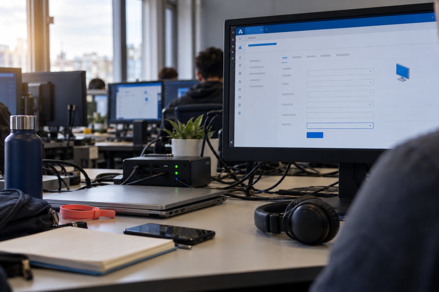 Εργασία με εικονική μηχανή Azure σε εργαστήριο του Pluralsight, με έμφαση στη διαφορά ανάμεσα στα καθοδηγούμενα βήματα και την εργασία χωρίς οδηγίες.