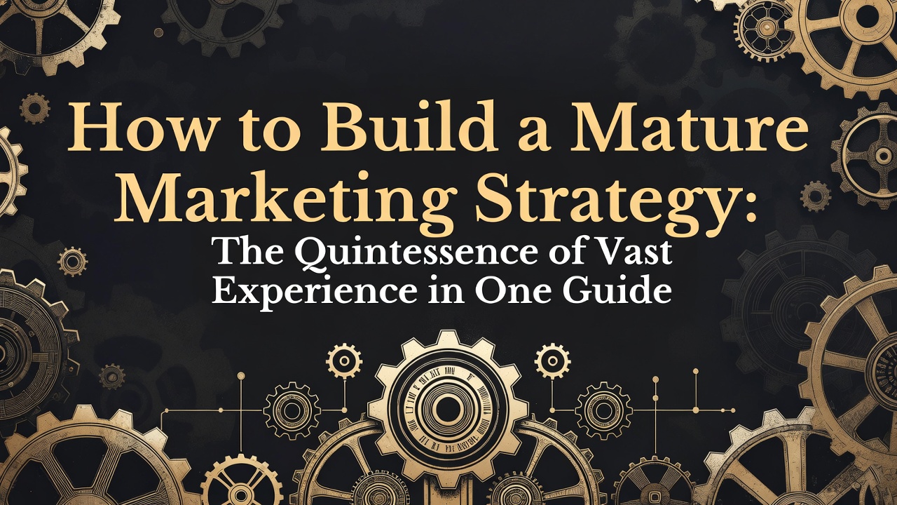 How to Build a Mature Marketing Strategy: The Quintessence of Vast Experience in One Guide
