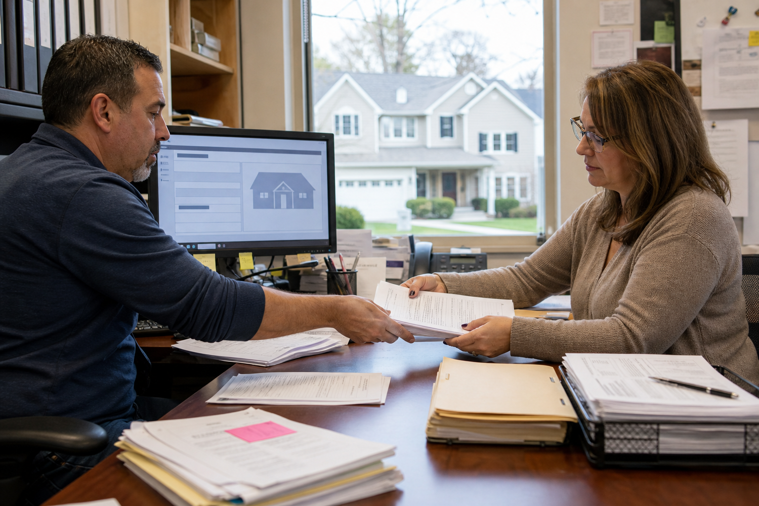 Lender and closing operations team coordinating a refinance closing
