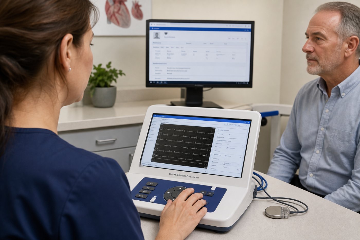 既存のBoston Scientific CRM機器から送られた遠隔監視データを医療従事者が確認できる状態