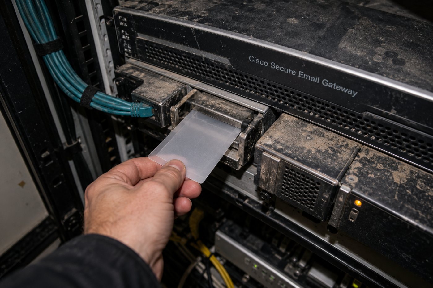 V Cisco Secure Email Gateway sa pri spracovaní prílohy stretáva zapnutá služba File Reputation so starším balíkom Content Scanner Tools a dotknutým AsyncOS.