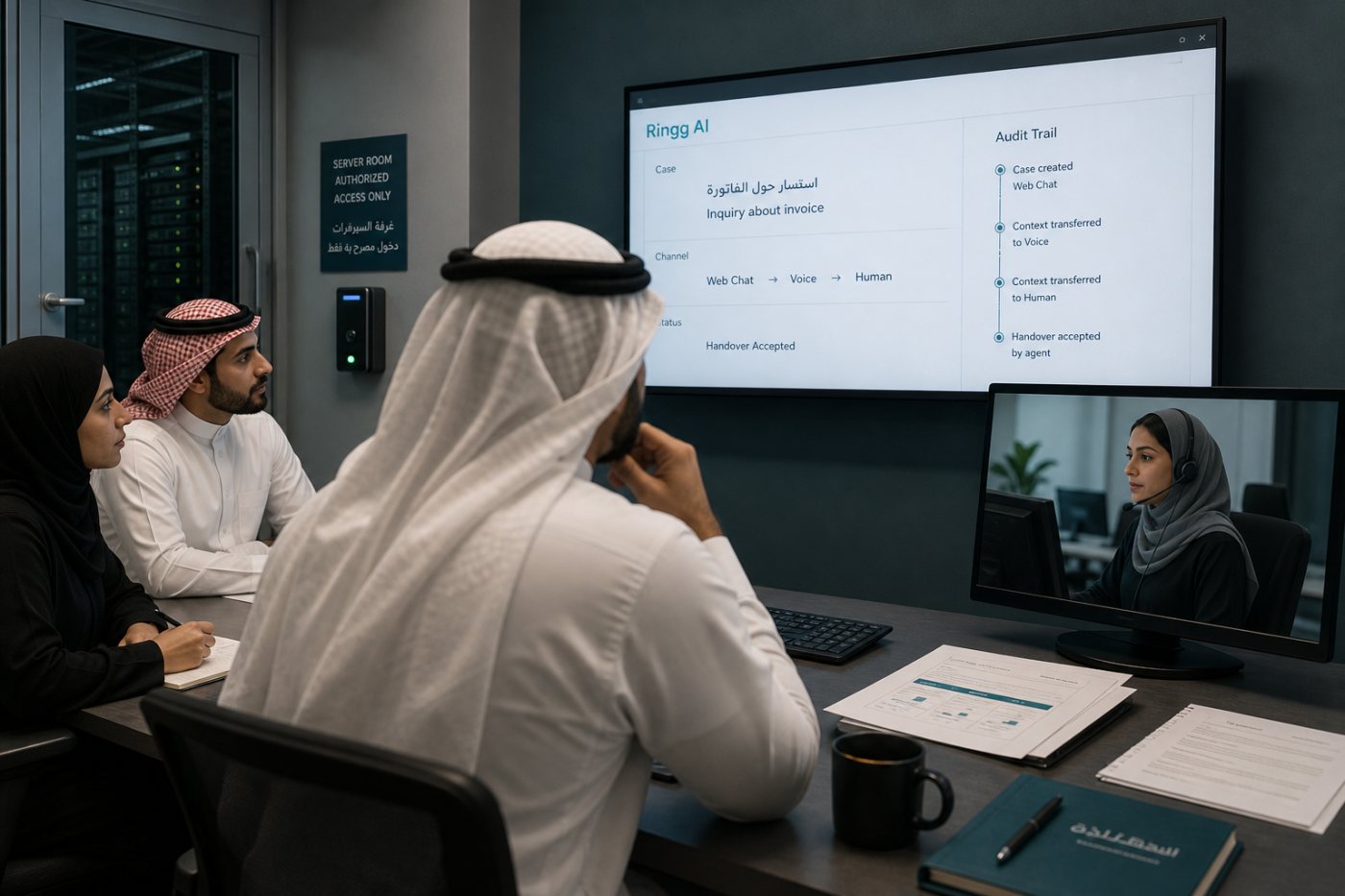 GCC enterprise میں Ringg AI کی علاقائی deployment، کثیر لسانی رابطے اور contextual human handoff کا جائزہ
