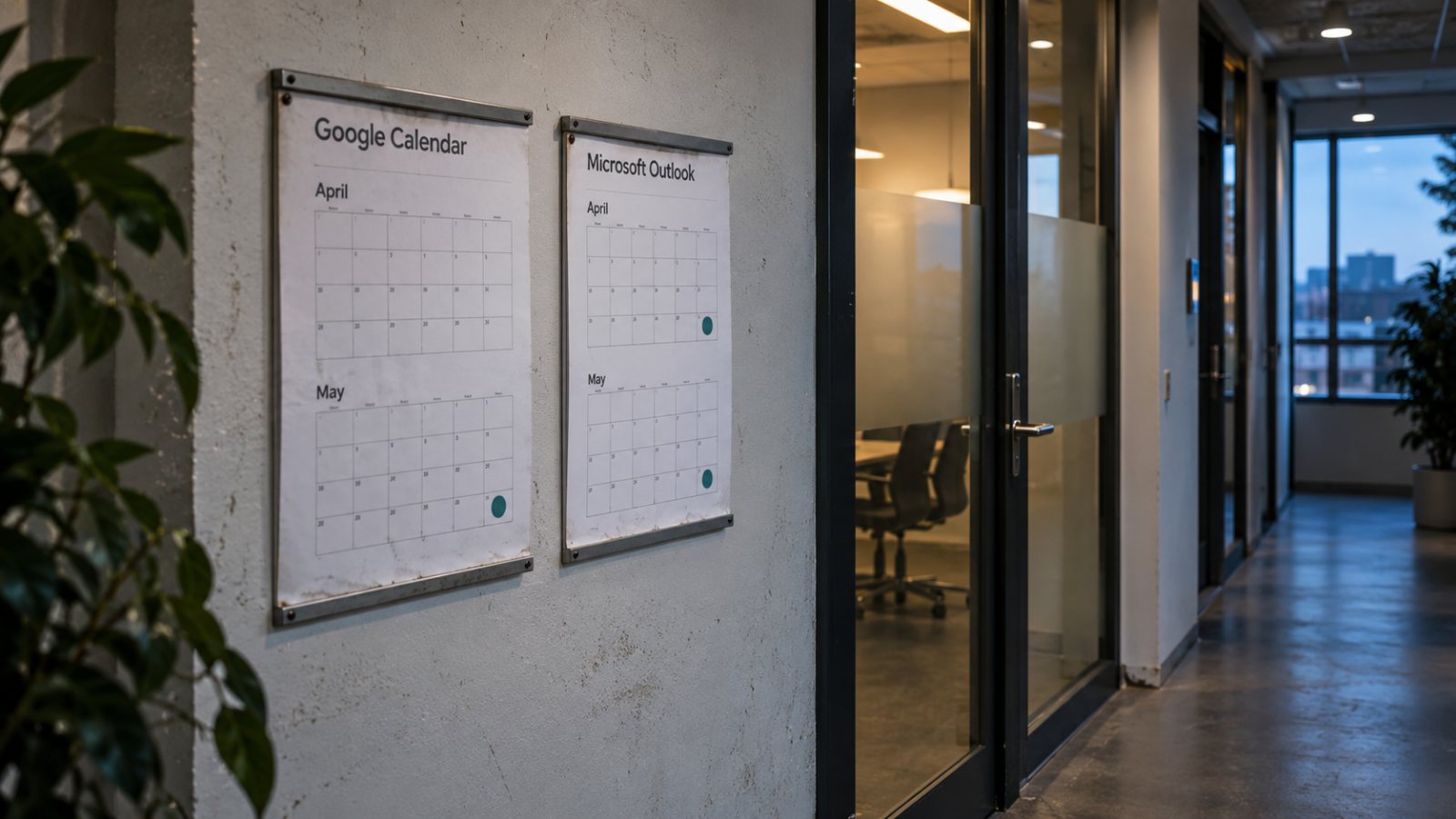 Google Calendar eller Outlook: månadsslutet avslöjar skillnaden