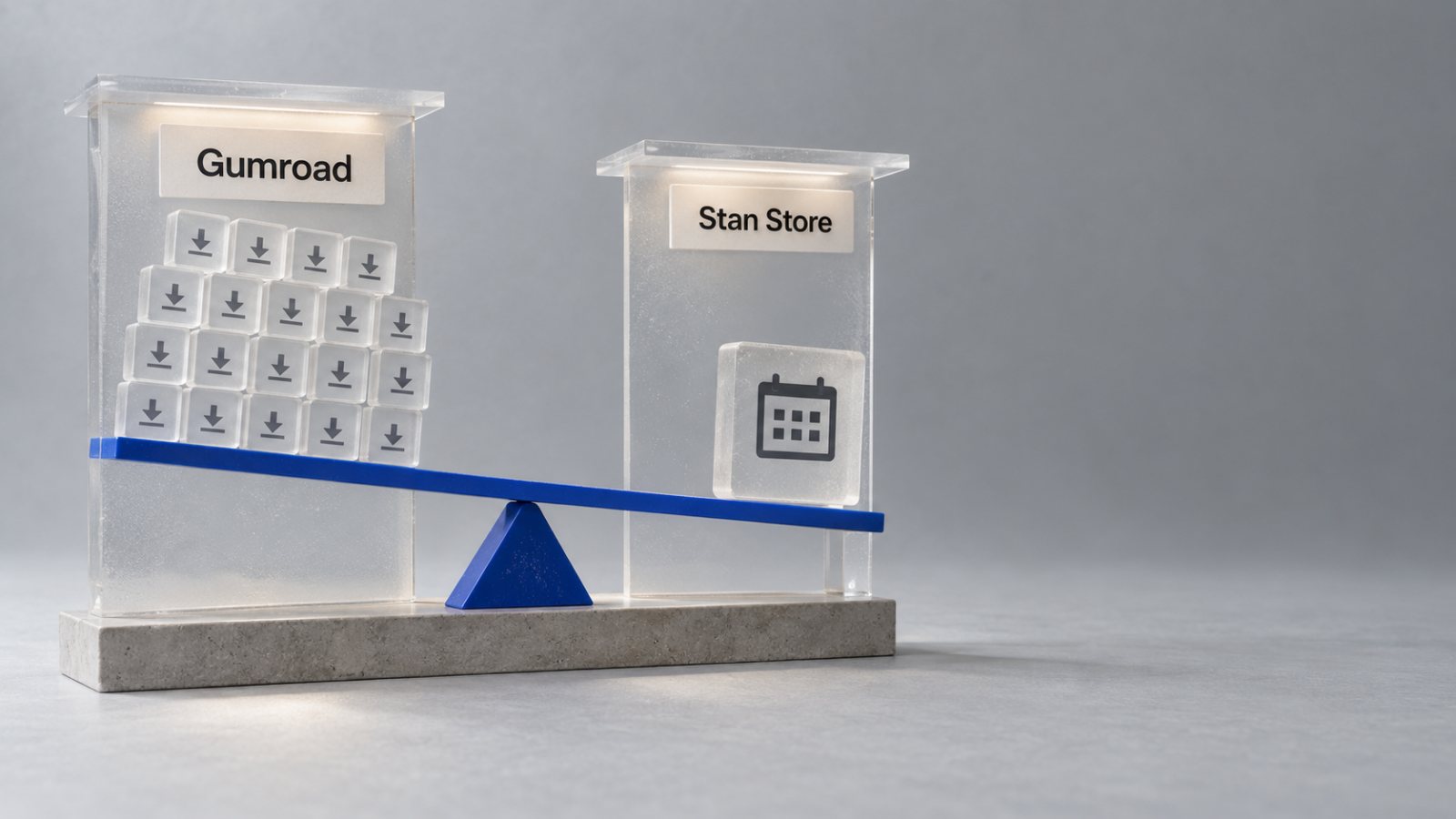 Stan Store vai Gumroad: aptuveni 200 dolāru ieņēmumi maina izvēli