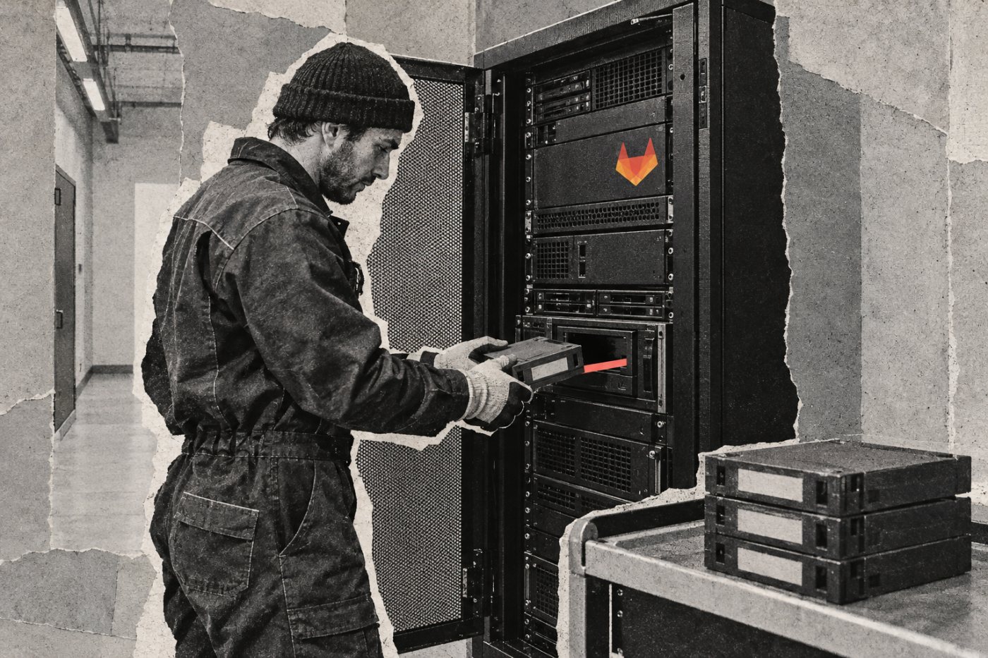 Skrbnik vzdržuje varnostno kopijo samostojno gostovane namestitve GitLab za nadzorovano razvojno okolje.