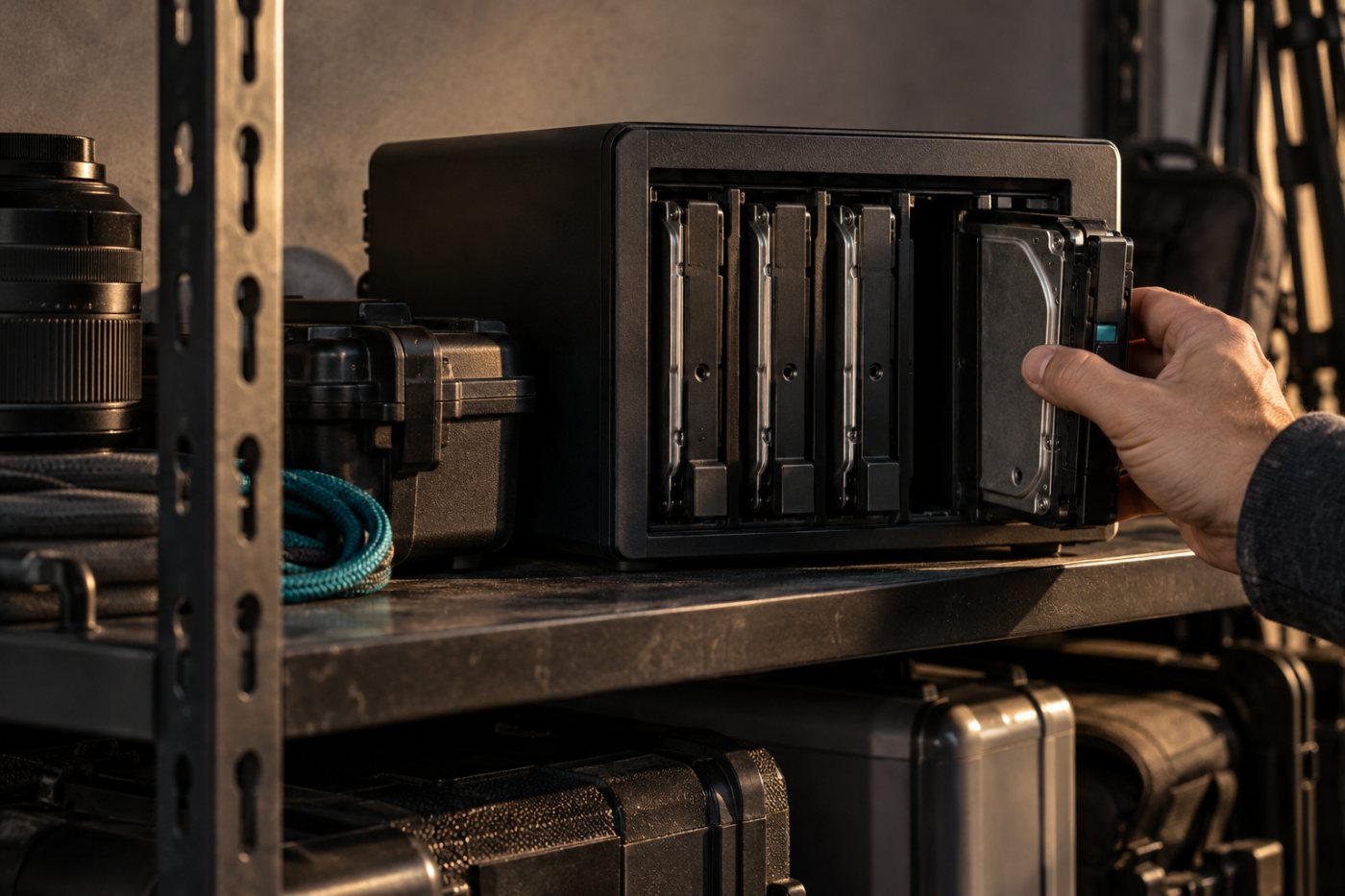 A NAS backup set is recovered repeatedly, illustrating why four full restores change the Backblaze B2 and Wasabi cost comparison.