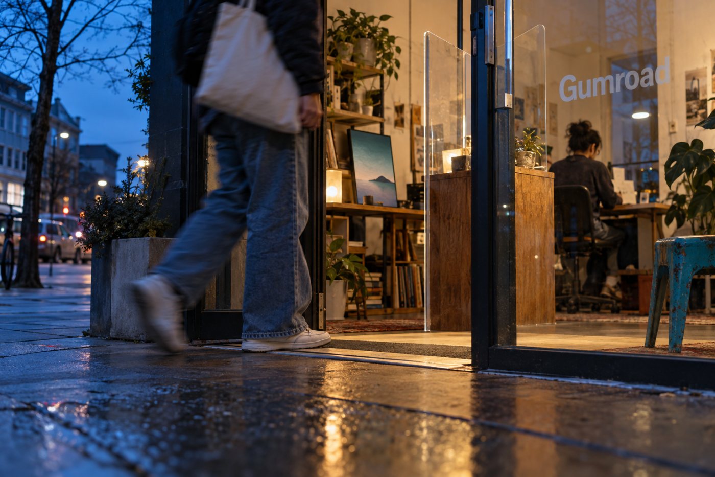 دور Gumroad كتاجر مسجل يفصل تحصيل ضرائب المعاملة عن الضرائب المحلية المحتملة على دخل المبدع.
