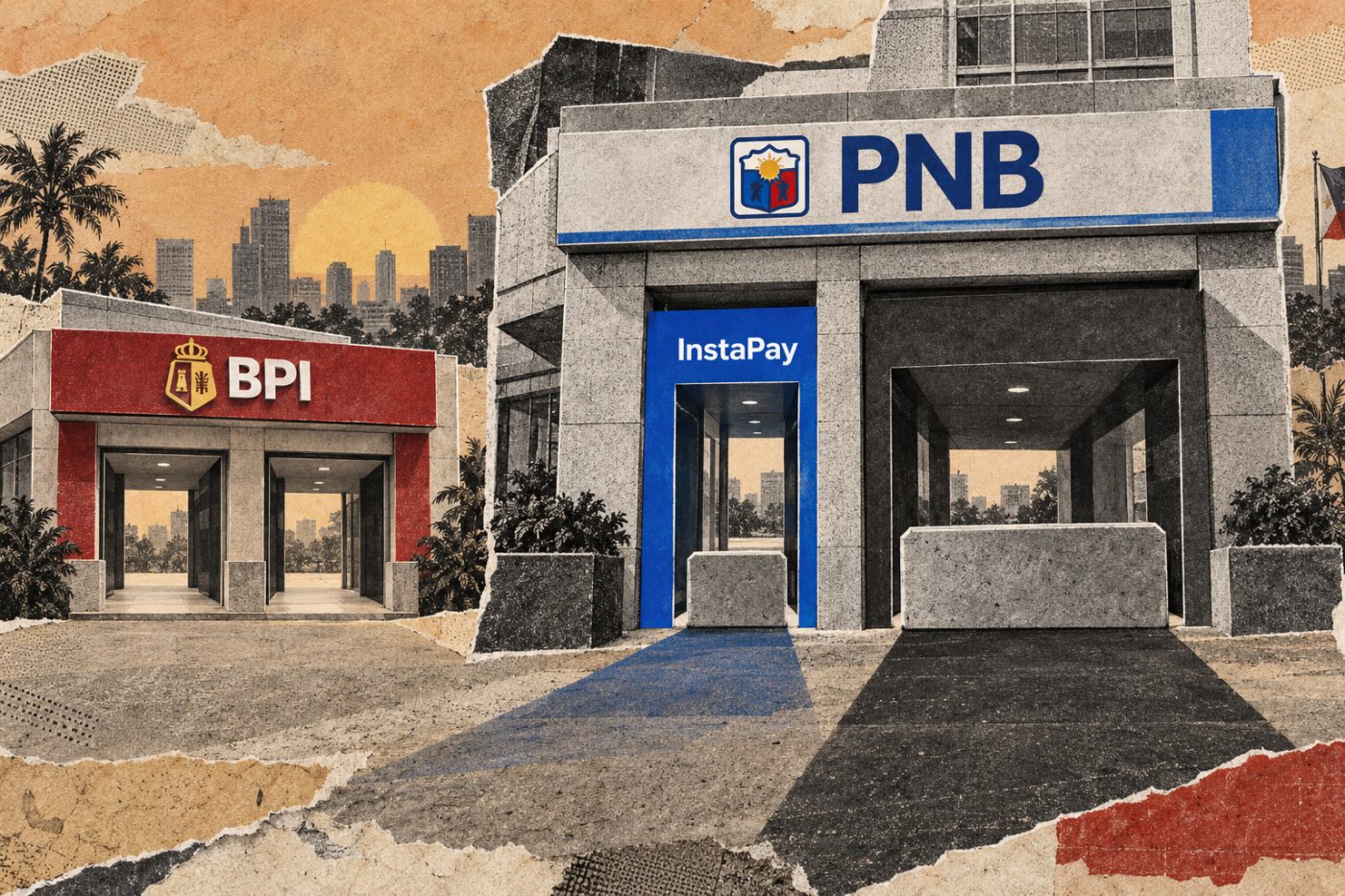Paghahambing ng corporate transfer fees: libre ang InstaPay at PESONet sa BPI, habang ₱15 ang InstaPay at ₱50 ang PESONet sa PNB.