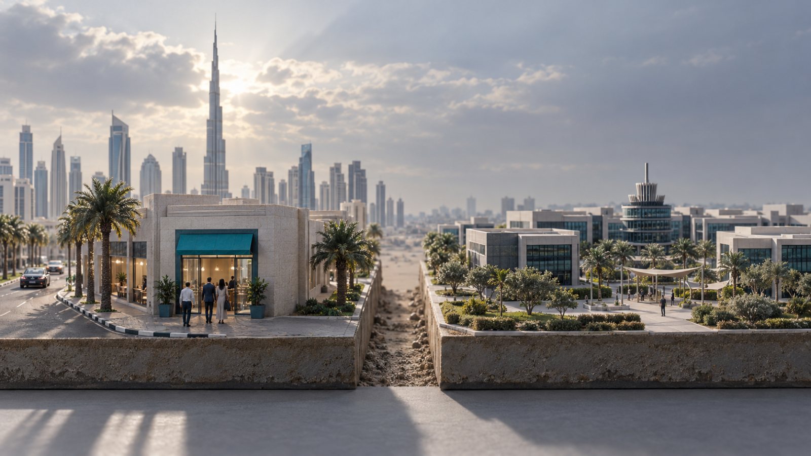 البرّ الرئيسي أم المنطقة الحرة؟ موقع العميل يحسم شركة الإمارات