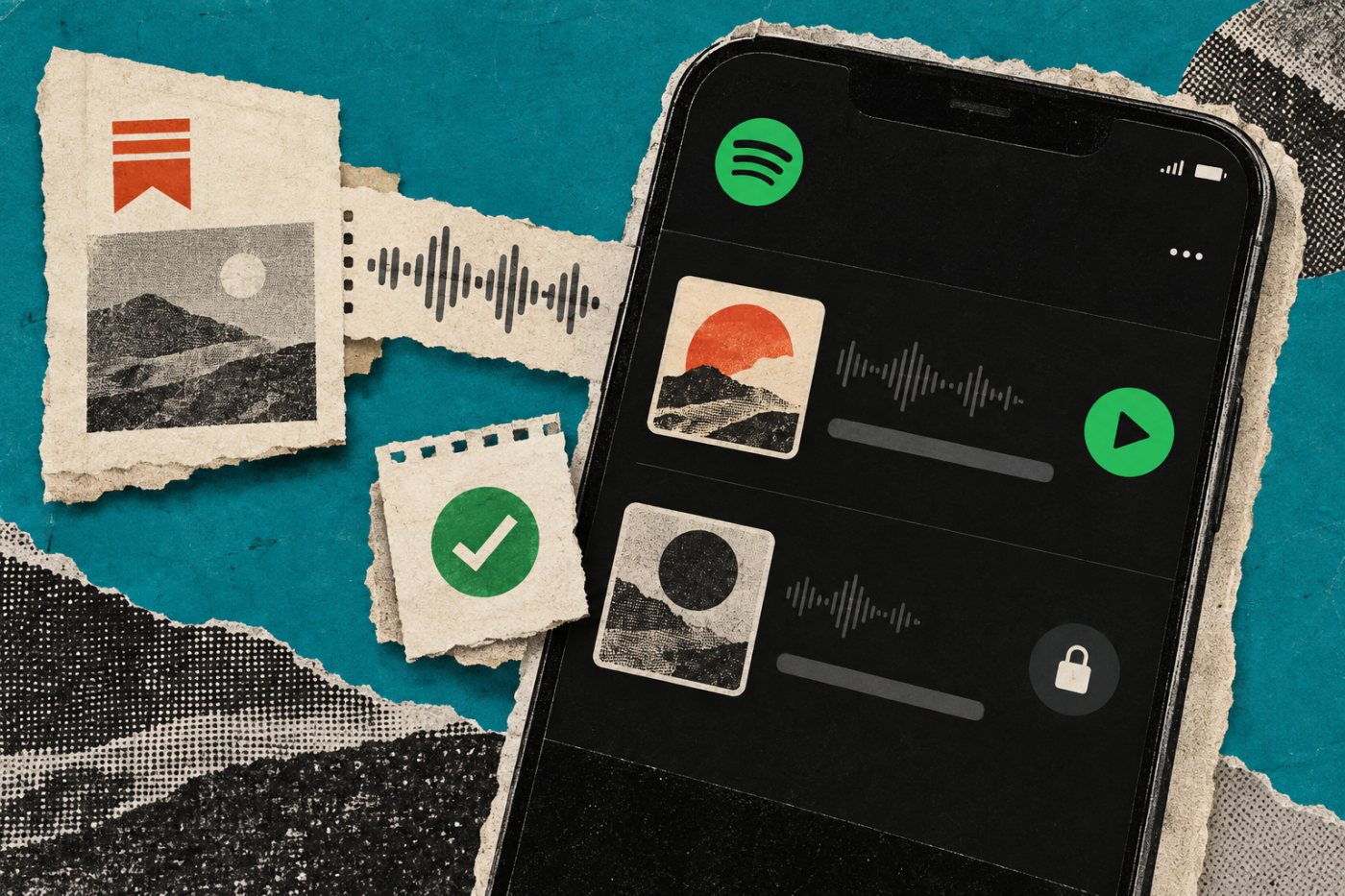 Un nuevo pódcast de Substack sincronizado con Spotify muestra episodios gratuitos y de pago.