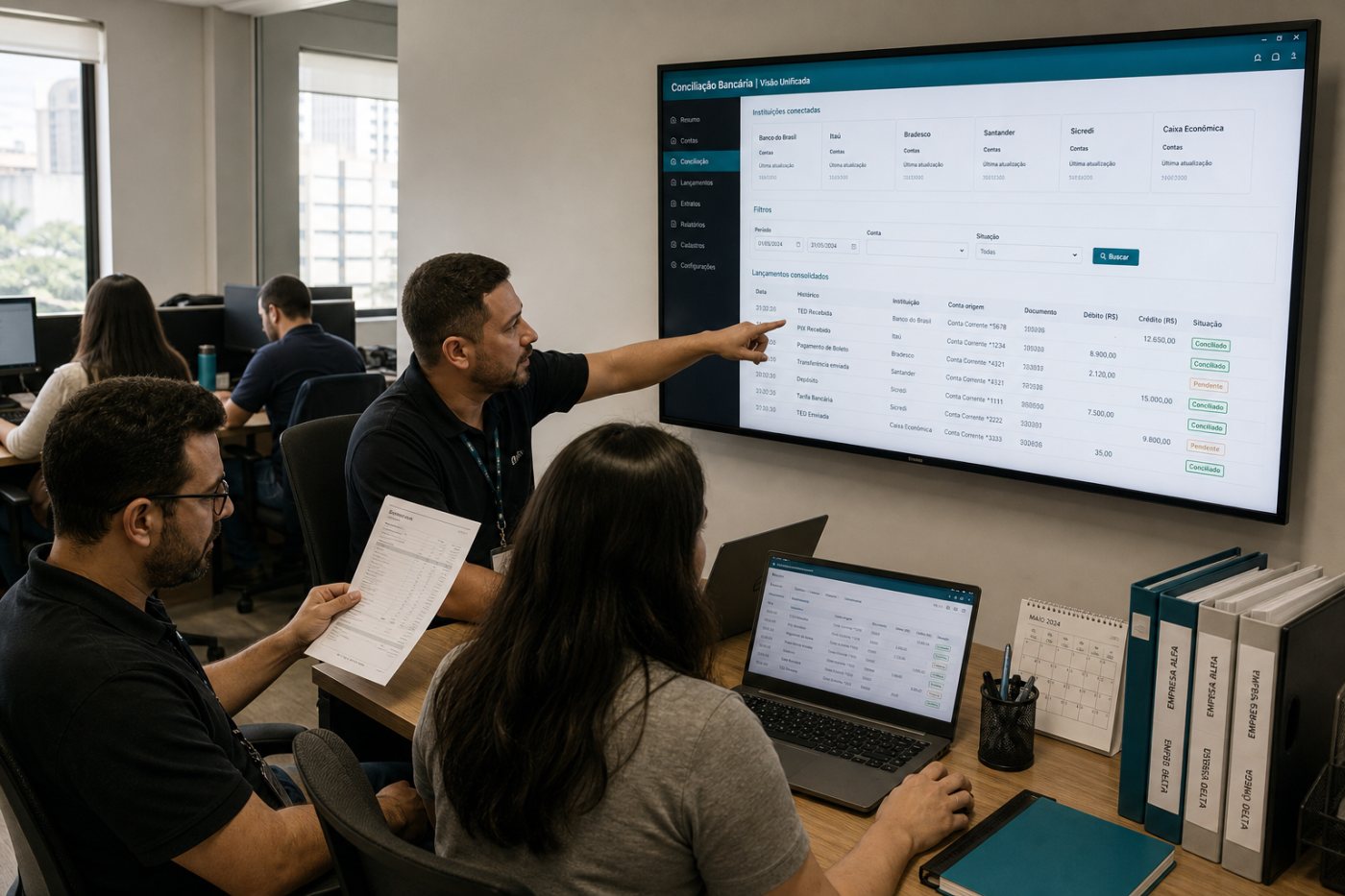 ERP contratado pela Pluggy recebe dados bancários padronizados para atender empresas conectadas à plataforma.