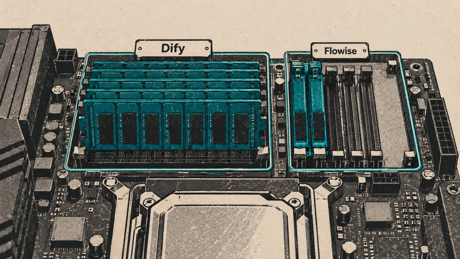 Dify oder Flowise: 1,5 GB Leerlauf entscheiden über Self-Hosting