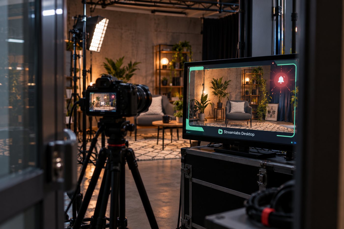 Streamlabs Desktopでは配信映像にアラートとオーバーレイを組み込める。