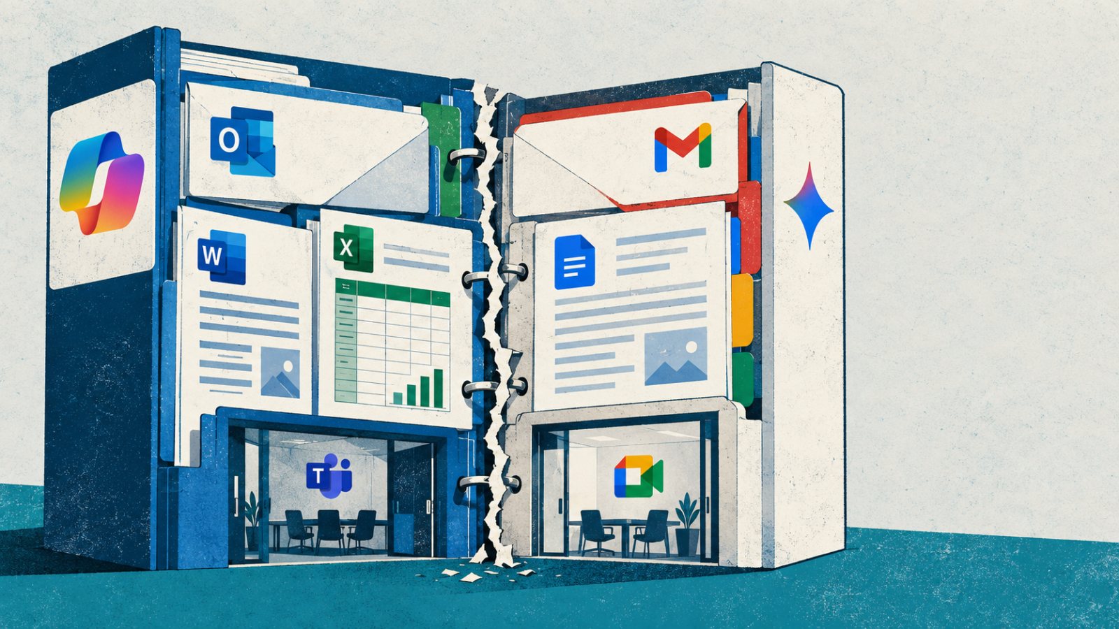 Microsoft 365 Copilot oder Gemini: Das vorhandene Büro entscheidet